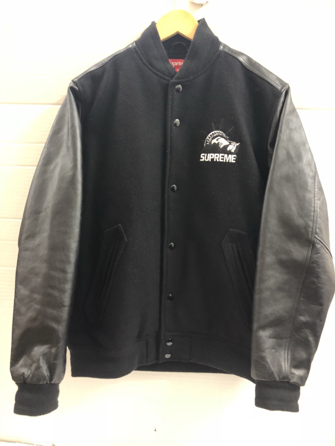 supreme varsity jacket スタジャン 自由の女神 - スタジャン