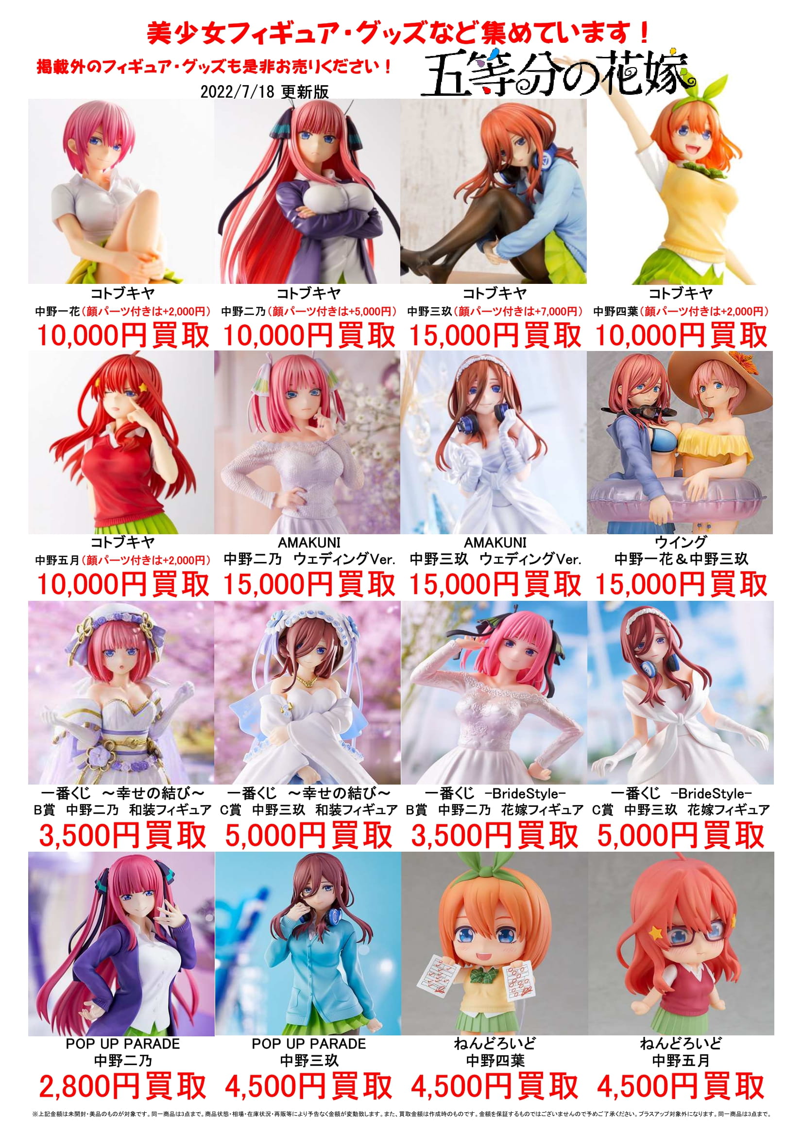 五等分の花嫁 一花 三玖 フィギュアセット - コミック・アニメ